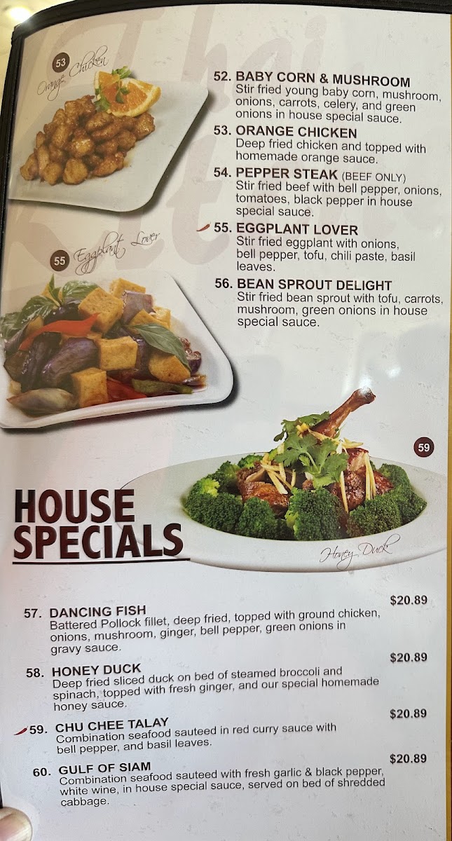 Thai Kitchen Restaurant Menu - Image 2